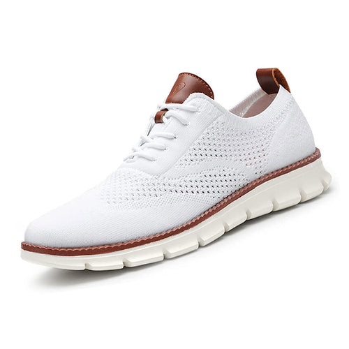 Swift – Herren Sneaker Ultrabequeme Allwetter-Schuhe aus Premium-Strick – Weiß