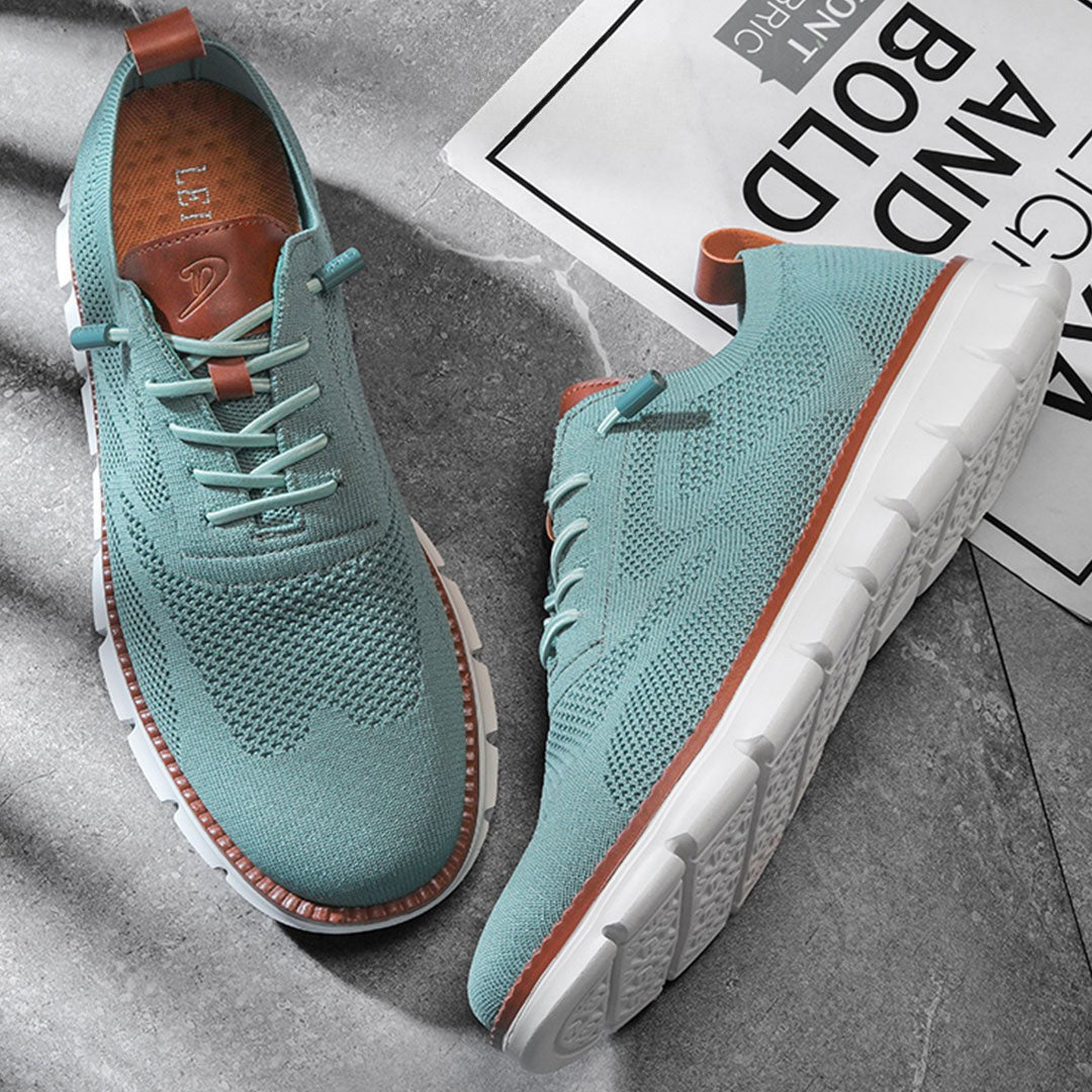 Urban – Herren Sneaker Bequeme Schuhe aus Strick in Petrol – Limitierte Auflage