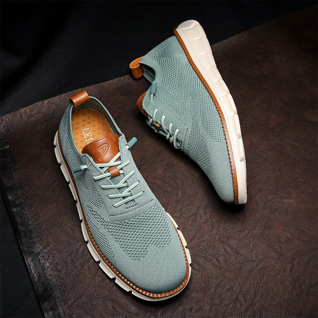 Urban – Herren Sneaker Bequeme Schuhe aus Strick in Petrol – Limitierte Auflage