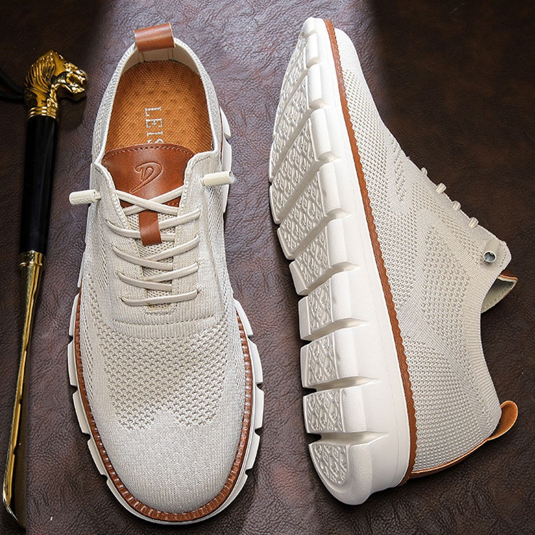 Urban – Herren Sneaker Bequeme Schuhe aus Strick in Beige – Limitierte Auflage