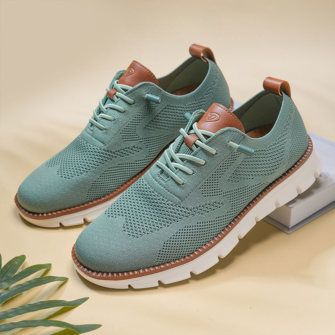Urban – Herren Sneaker Bequeme Schuhe aus Strick in Petrol – Limitierte Auflage
