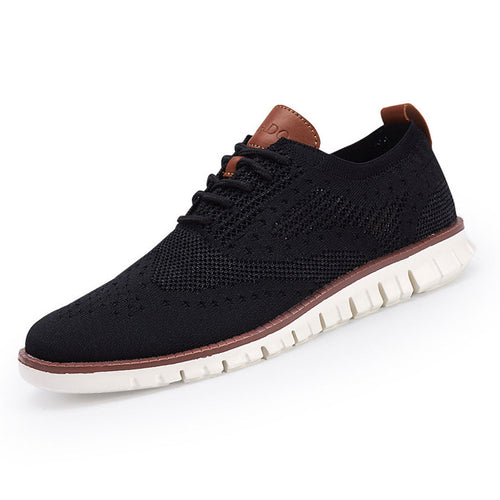 Swift – Herren Sneaker Ultrabequeme Allwetter-Schuhe aus Premium-Strick – Schwarz