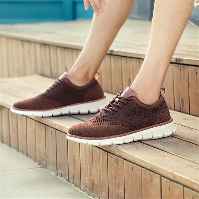 Swift – Herren Sneaker Ultrabequeme Allwetter-Schuhe aus Premium-Strick – Weinrot