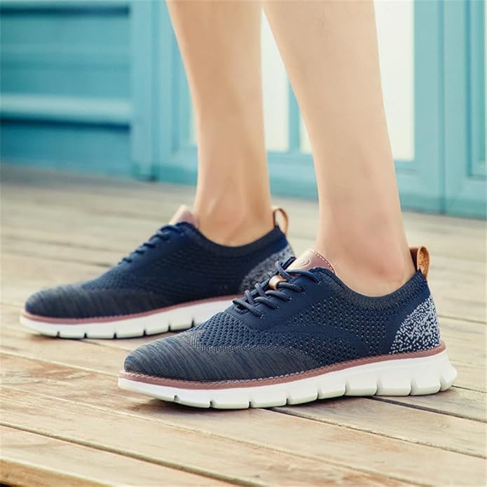 Swift – Herren Sneaker Ultrabequeme Allwetter-Schuhe aus Premium-Strick – Marineblau