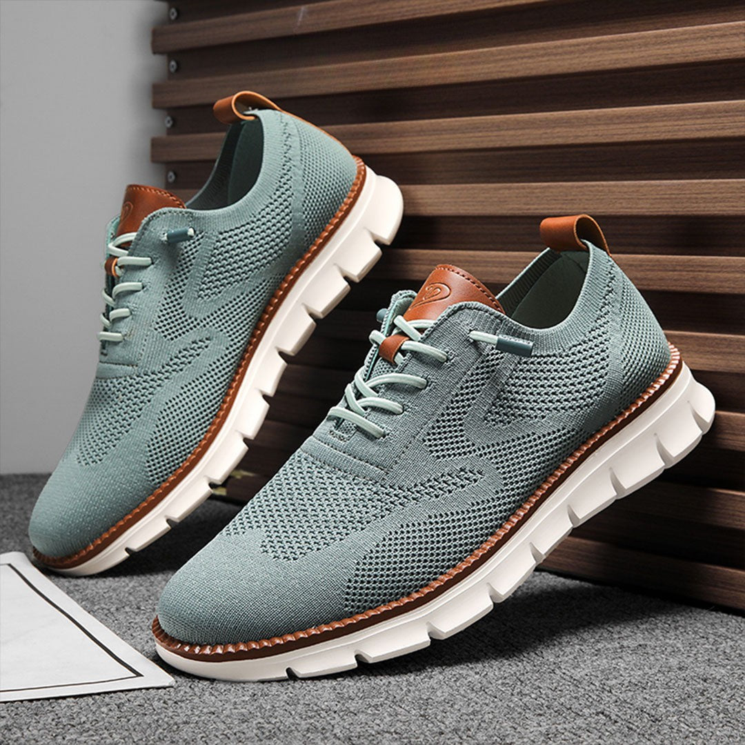 Urban – Herren Sneaker Bequeme Schuhe aus Strick in Petrol – Limitierte Auflage