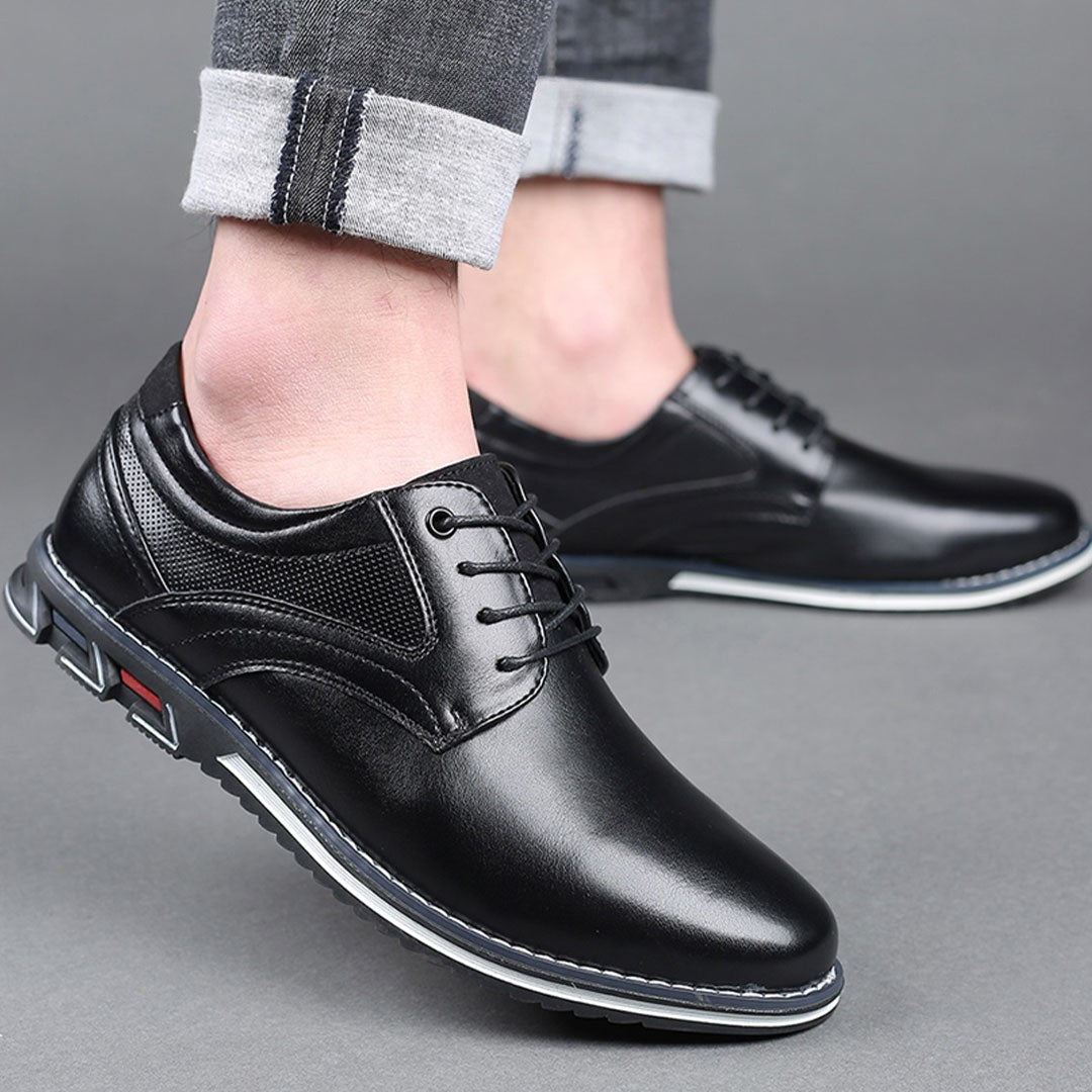 York – Herren Schuhe Ultrabequeme Halbschuhe aus Premium-Strick – Schwarz