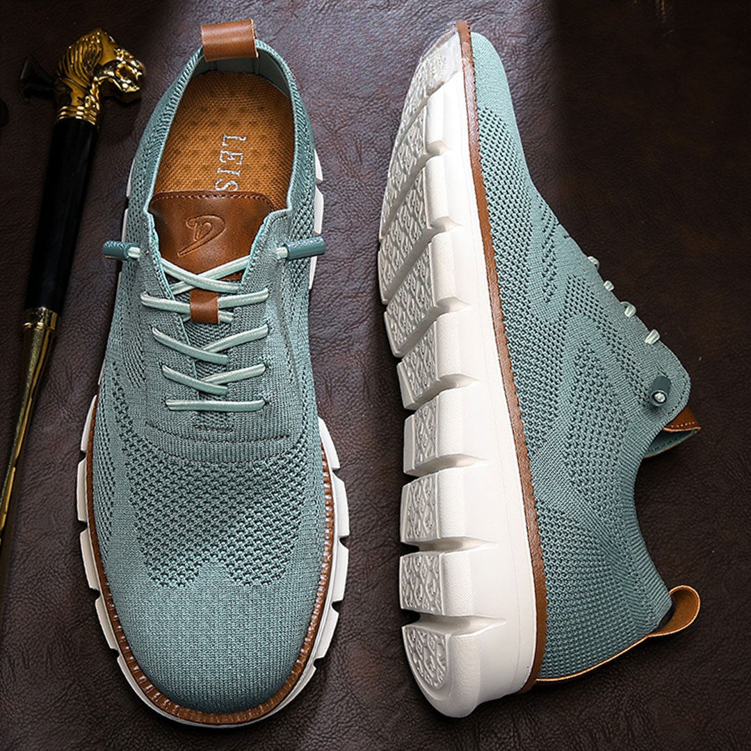 Urban – Herren Sneaker Bequeme Schuhe aus Strick in Petrol – Limitierte Auflage