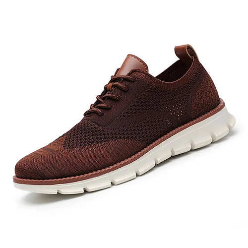 Swift – Herren Sneaker Ultrabequeme Allwetter-Schuhe aus Premium-Strick – Weinrot