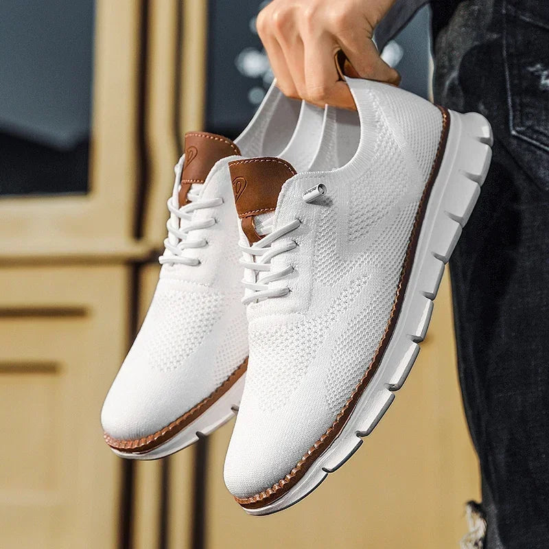 Urban – Herren Sneaker Bequeme aus Strick in Weiß – Limitierte Auflage