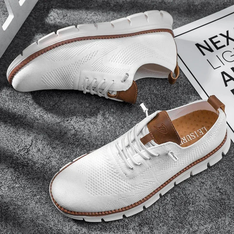 Urban – Herren Sneaker Bequeme aus Strick in Weiß – Limitierte Auflage