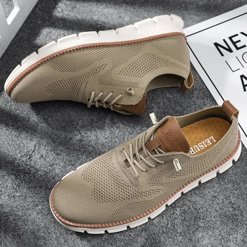 Urban – Herren Sneaker Bequeme aus Strick in Khaki – Limitierte Auflage