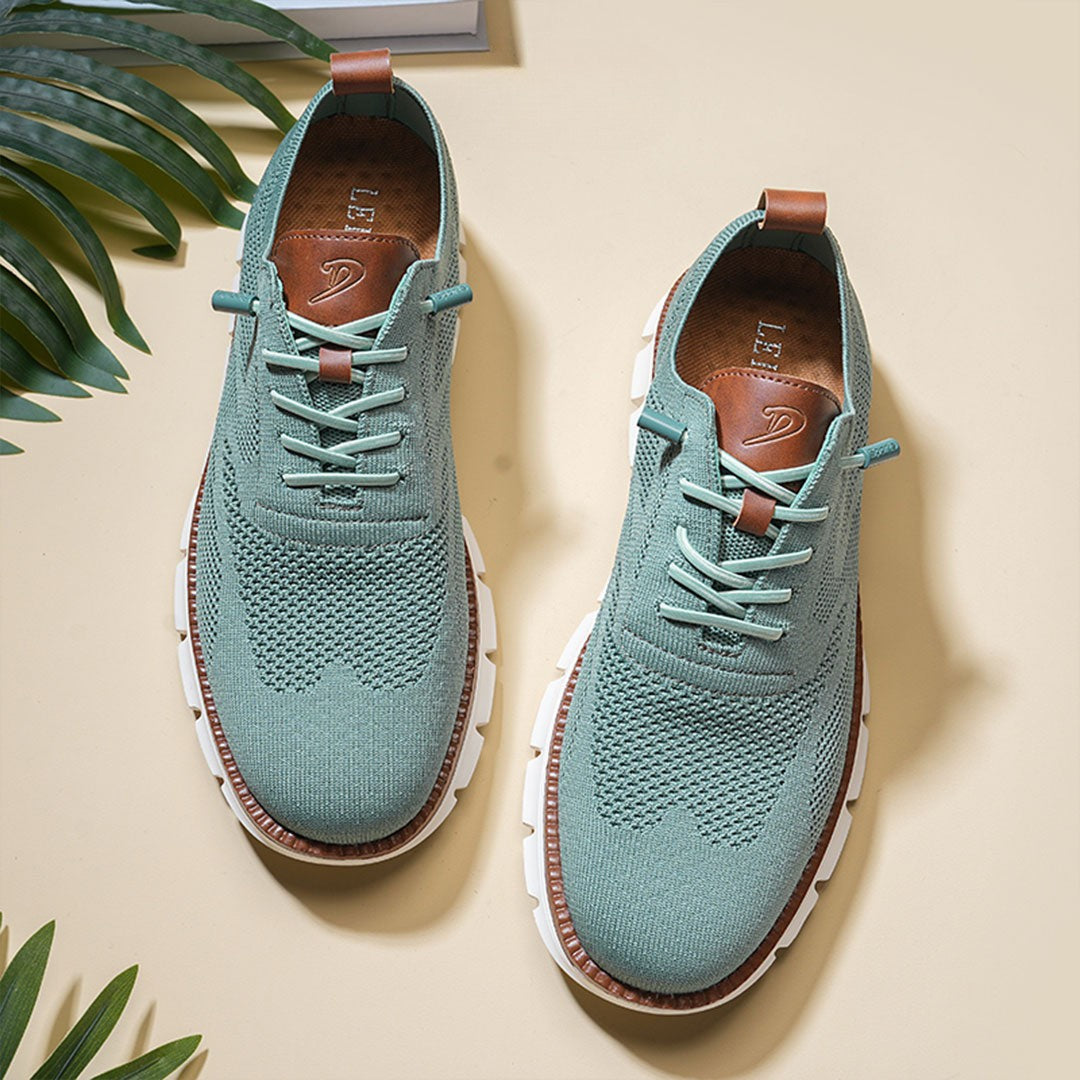 Urban – Herren Sneaker Bequeme Schuhe aus Strick in Petrol – Limitierte Auflage