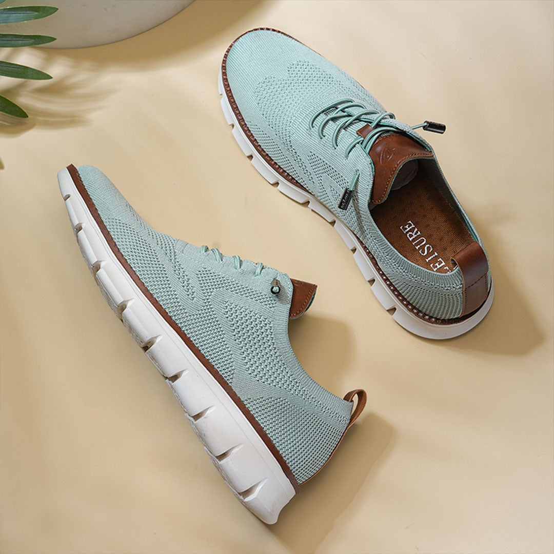 Urban – Herren Sneaker Bequeme Schuhe aus Strick in Petrol – Limitierte Auflage