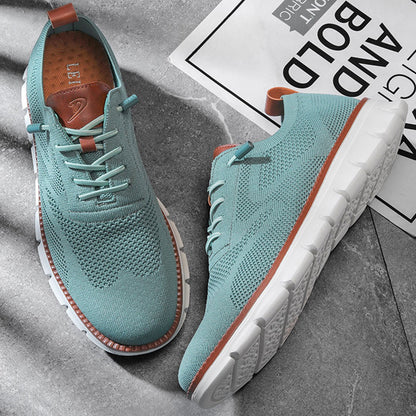 Urban – Herren Sneaker Bequeme Schuhe aus Strick in Petrol – Limitierte Auflage