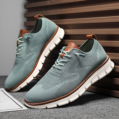 Urban – Herren Sneaker Bequeme Schuhe aus Strick in Petrol – Limitierte Auflage