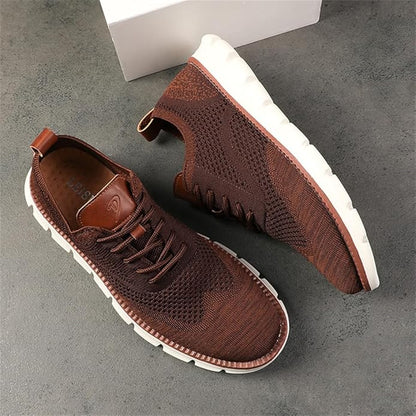Swift – Herren Sneaker Ultrabequeme Allwetter-Schuhe aus Premium-Strick – Weinrot
