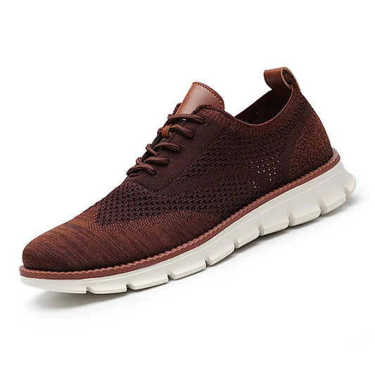 Swift – Herren Sneaker Ultrabequeme Allwetter-Schuhe aus Premium-Strick – Weinrot