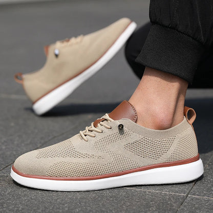 Urban Classic – Herren Sneaker Bequeme aus Strick in Beige